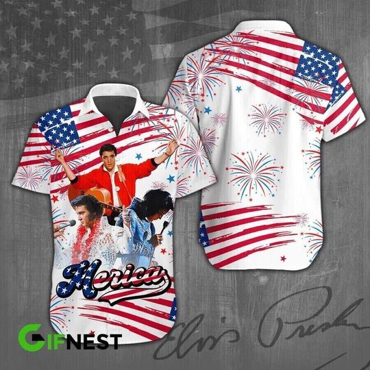 Discover Elvis Presley Hawaiian Shirt, King Of Rock And Roll Hawaiian