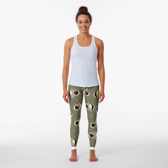 Discover Cute bee notebook Leggings