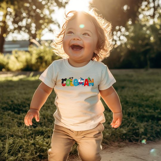 Discover Name Kids Shirt- Personalized Vacation Character Name Shirt -Custom Girl Tee