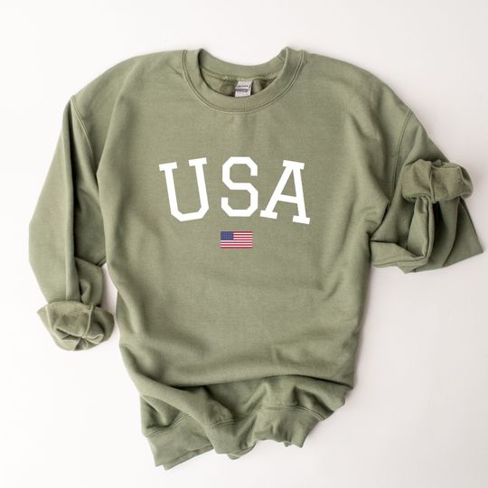 Discover USA Sweatshirt, 4th of July Sweatshirt, Womens 4th of July
