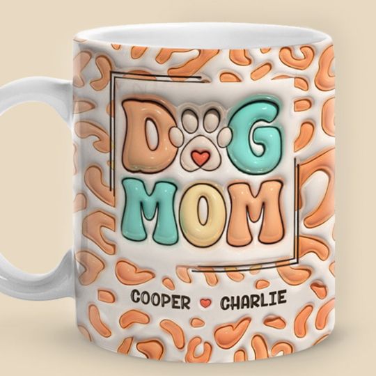 Discover Merry Christmas Santa Paws - Dog & Cat Personalized Custom 3D Inflated Effect Printed Mug - Christmas Gift For Pet Owners, Pet Lovers