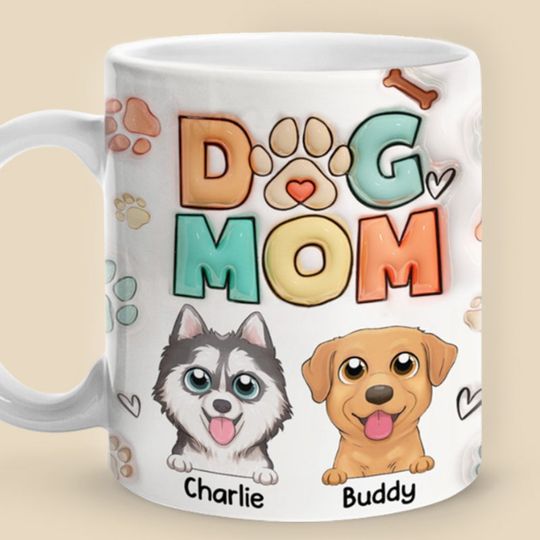 Discover Happiness Is A Warm Puppy During Christmas Time - Dog Personalized Custom 3D Inflated Effect Printed Mug - Christmas Gift For Pet Owners, Pet Lovers