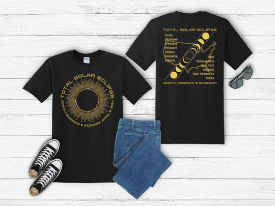 Discover Total Solar Eclipse Concert Style Shirt
