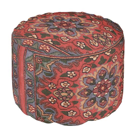 Discover Oriental Antique Persian Turkish Floral Carpet Pouf