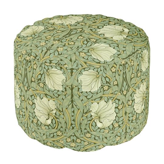 Discover William Morris Vintage Pimpernel Floral Pattern Pouf