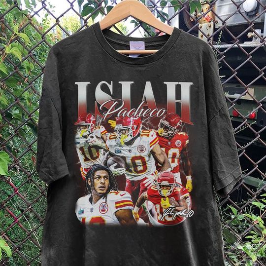 Discover Vintage 90s Graphic Style Isiah Pacheco T-Shirt, Isiah Pacheco Shirt