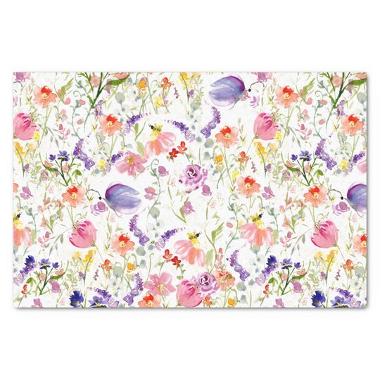 Discover Whimsical Wildflowers | Watercolor Tissue Paper