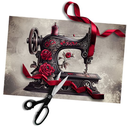 Discover Gothic Boudoir | Antique Sewing Machine Tissue Paper