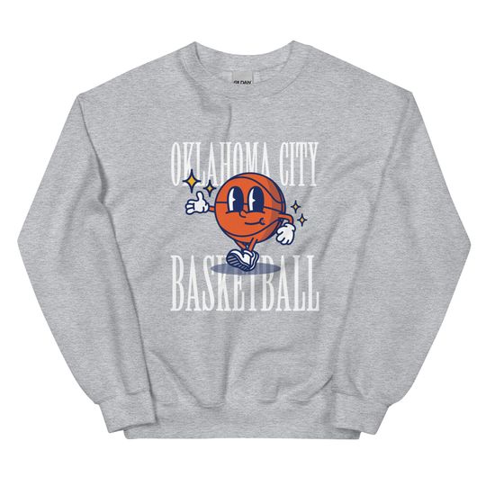 Discover OKC Basketball Crewneck Sweatshirt