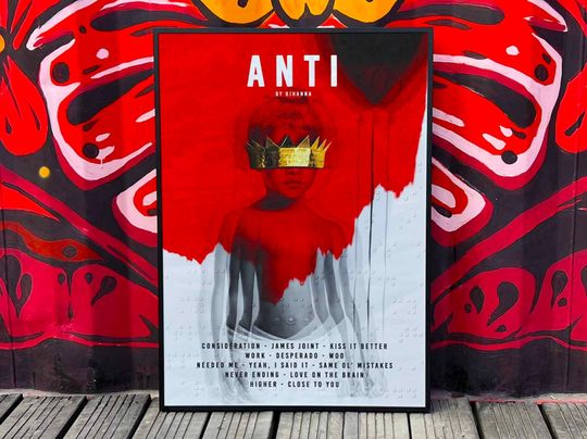 Discover Rihanna "Anti" Album Cover Poster