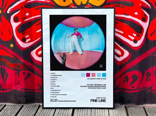 Discover Harry "Fine Line" Album Cover Poster