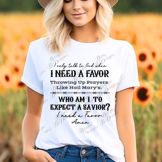 Discover Jelly Roll, I need a favor, Shirt Sublimation , Backroad Baptism