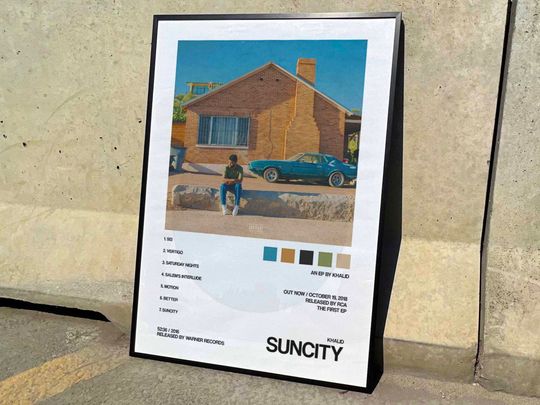Discover Khalid "Suncity" Album Cover Poster