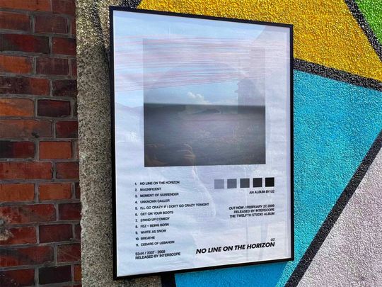 Discover U2 "No Line On The Horizon" Album Cover Poster