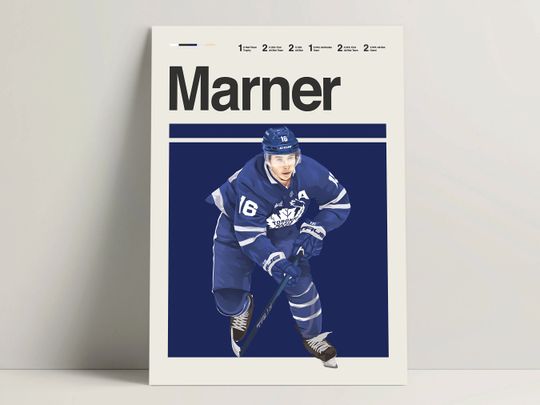 Discover Mitch Marner Poster, Hockey Poster, Modern Hockey Print