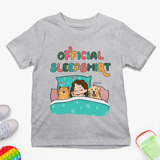 Discover Kid & Pets  Sleepshirt - Dog & Cat Personalized Custom T-shirt