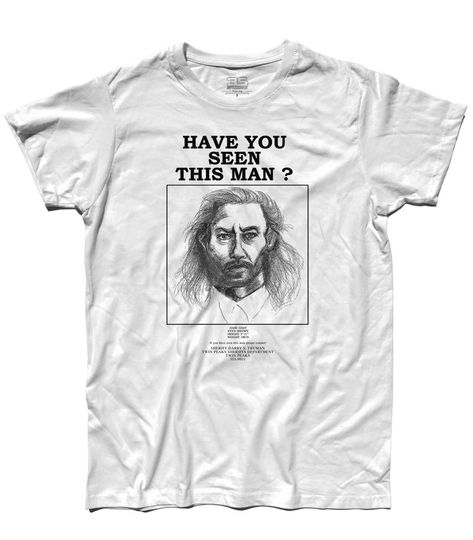 Discover Killer Bob men's white T-Shirt - Wanted police poster