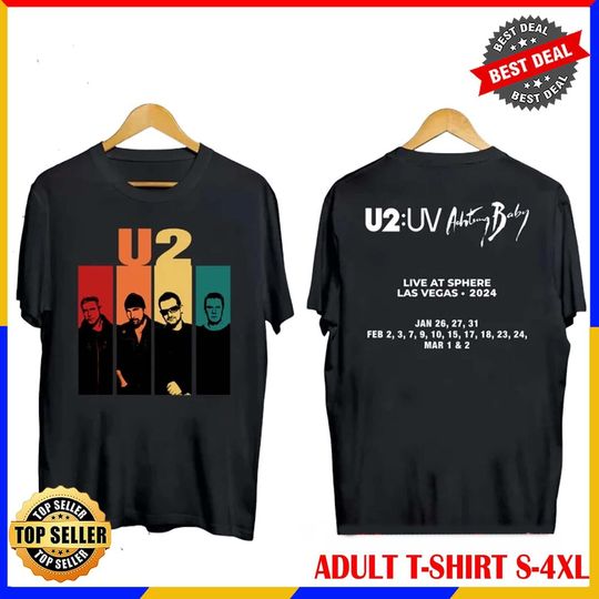 Discover Achtung Baby Tour 2024 U2 Band T-Shirt U2 Live At Sphere Joshua Tree Shirt