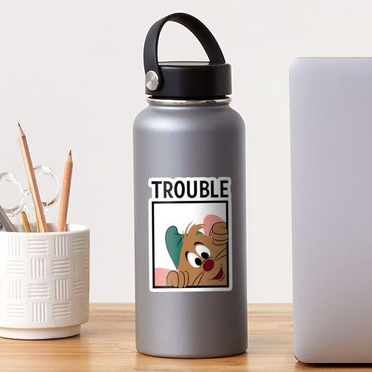 Discover Trouble Mouse Gus Sticker