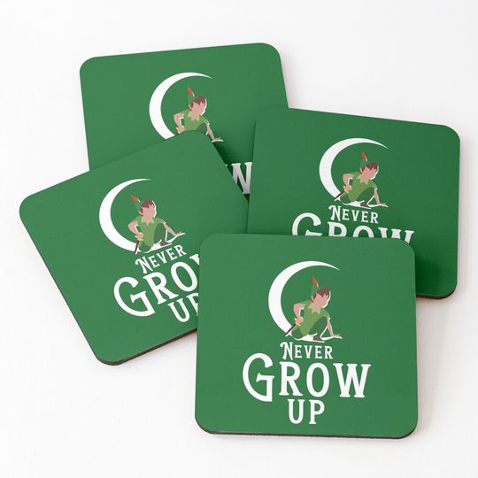 Discover Never Grow Up Coasters