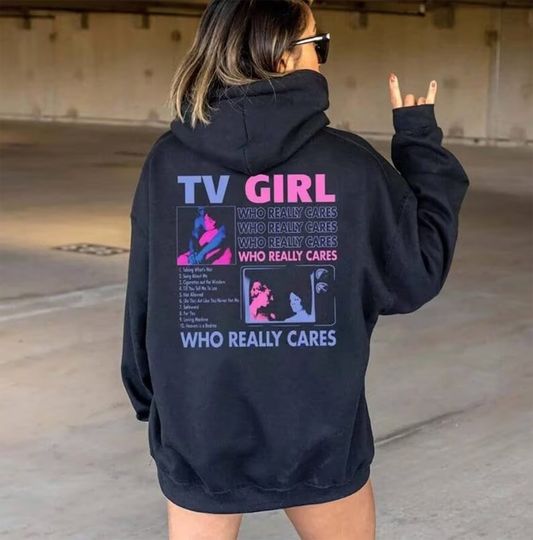 Discover TV Girls Vintage Hoodie, Who Really Cares Tour Shirt