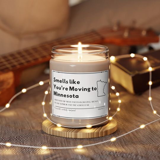 Discover Smells like You're Moving to Minnesota Candle, Moving Away Gift