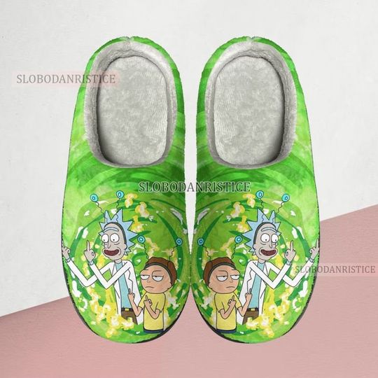Discover Rick and Rickandmorty Cozy Unisex Winter Slippers