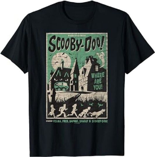 Discover Scooby.-Doo Mystery. Incorp.orated. Scary House Movie Poster T-Shirt
