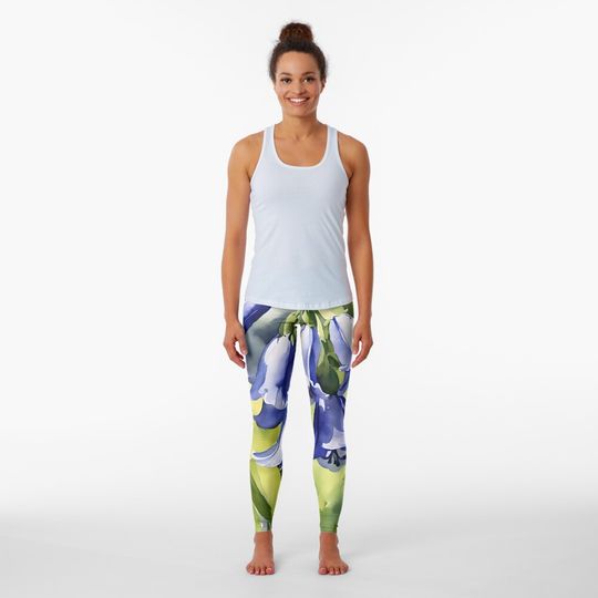 Discover Spring Bluebells Leggings