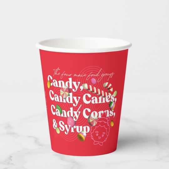 Discover Elf the Movie | The Four Main Food Groups Paper Cups