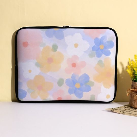 Discover Watercolor Flower Canvas iPad Bags