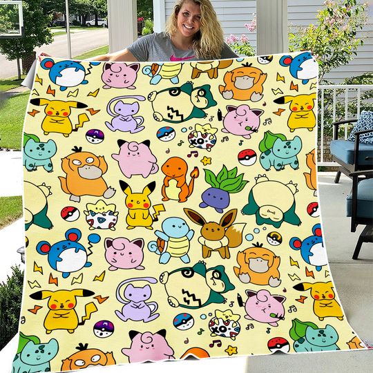 Discover Anime Cartoon Fleece Blanket