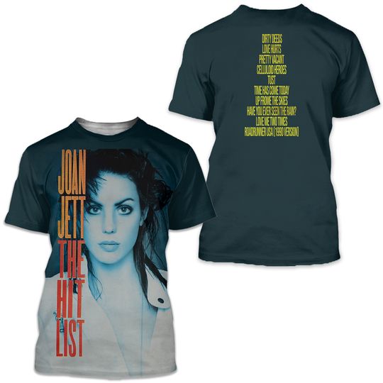 Discover Joan Jett music vintage 3D Tshirt