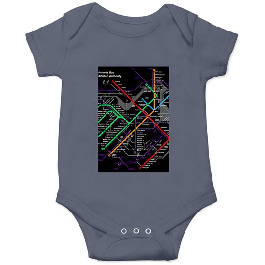 Discover MBTA Boston Subway The T Onesies