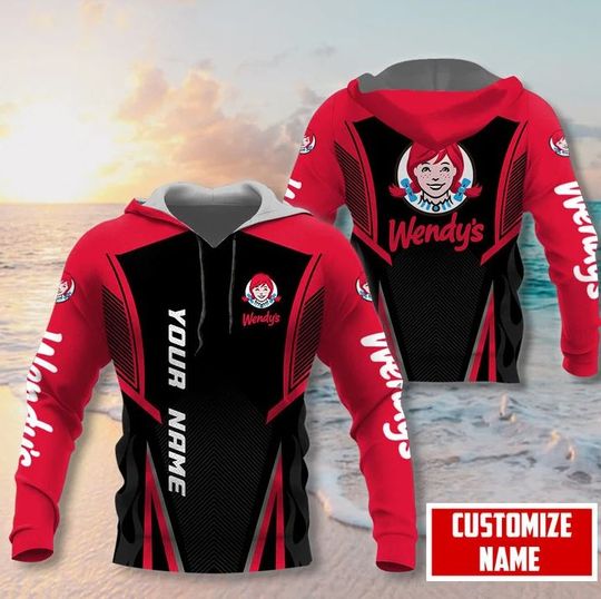 Discover Personalized Wendy's Hoodie, Fast Food 3D Printed Hoodie