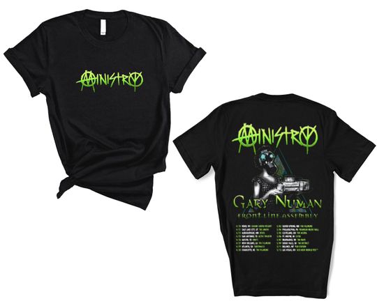 Discover Vintage Ministry Band Touring In Spring 2023 Tour T-shirt