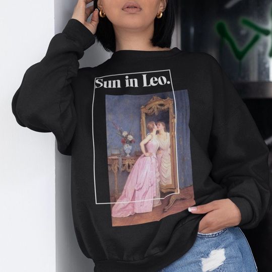 Discover Leo sweatshirt Aesthetic - Art Inspired Astrology Zodiac Hoodie