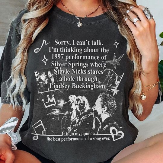 Discover I'm Thinking About The 1997 Performance of Silver Springs 90s Shirt, Bootleg Vintage Art Sweatshirt Gift For Man And Woman 0901M MLUD