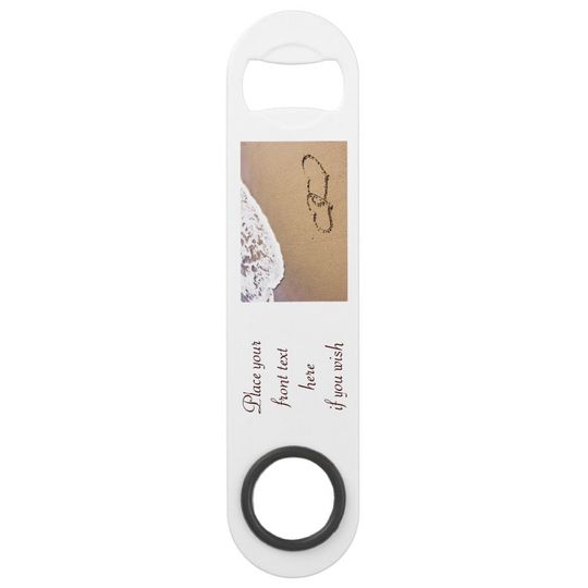Discover Two Hearts In The Sand Speed Bottle Opener