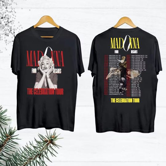Discover Madonna Fan Gift Shirt, 2024 Tour Madonna The Celebration T-Shirt
