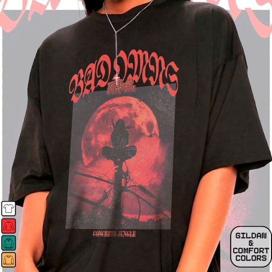 Discover Limited Bad Omen Tour 2024 Shirt,Vintage Bad Omen Rock Band 90s Shirt