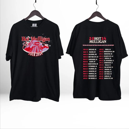 Discover Hot Mulligan 2024 Tour T-Shirt