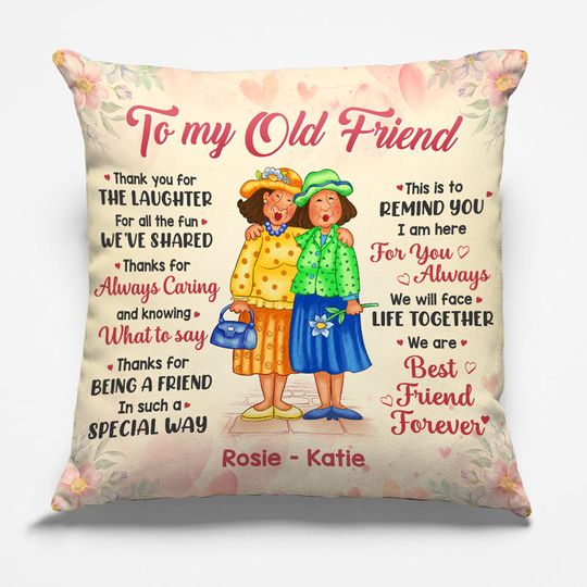 Discover I Am Here For You Always - Bestie Personalized Custom Pillow - Gift For Best Friends, BFF, Sisters
