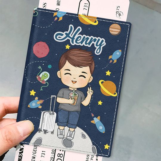 Discover There Is A World Elsewhere - Travel Personalized Custom Passport Cover, Passport Holder - Holiday Vacation Gift, Gift For Adventure Travel Lovers