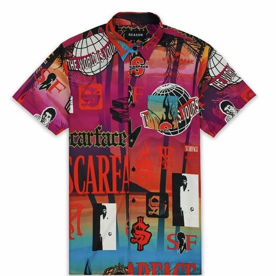 Discover Reason x Scarface Tony Montana 80s Hawaiian