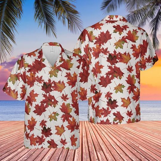Discover Tyler Durden Maple Leaf Hawaiian Shirt