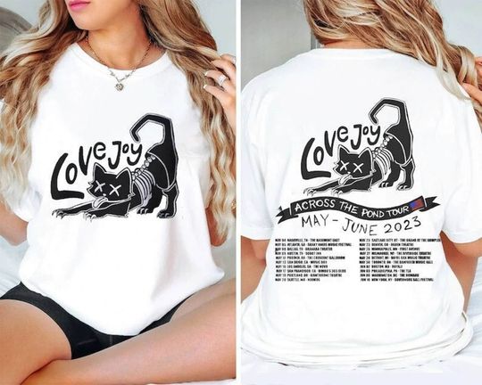 Discover Lovejoy 2023 Across The Pond Tour Concert Shirt