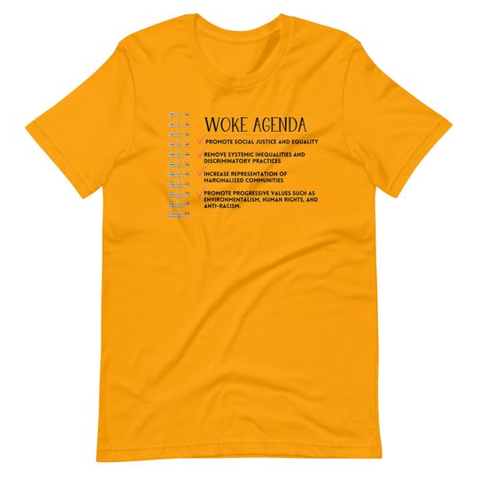 Discover Woke Agenda T-shirt, Woke Tee, Liberal Tee, Democrat Tee