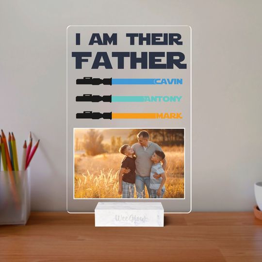 Discover I Am Their Father Sign, Personalized Gift For Dad On Birthday Christmas and Fathers Day