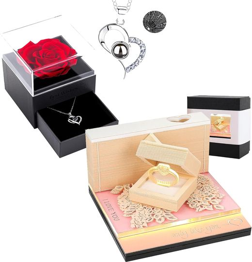 Discover Valentine's Day Gifts for Women, Rose Box - 925 Silver